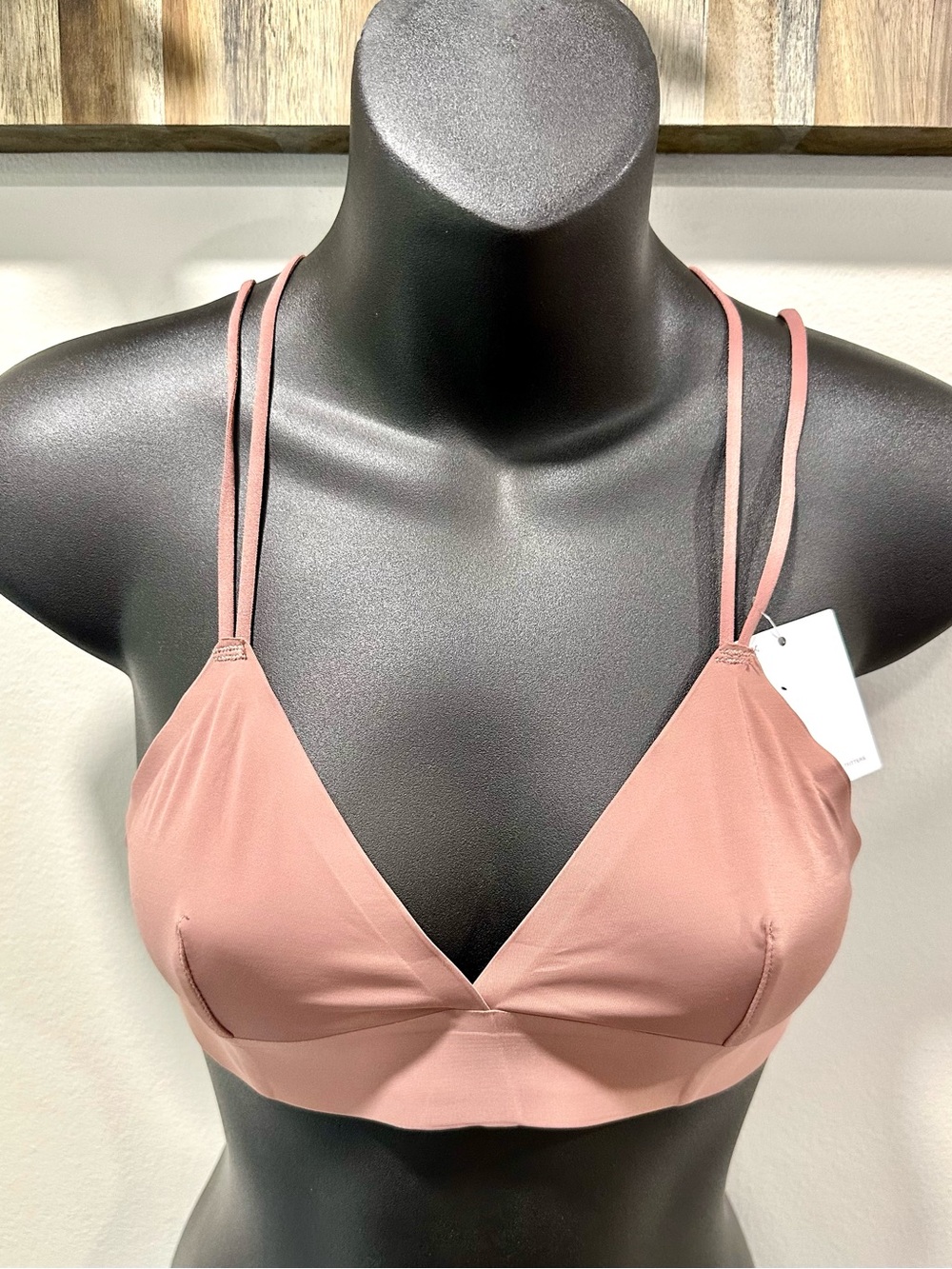 Urban Outfitters Rose Dust Double-Strap Bralette Medium - Picture 2 of 8